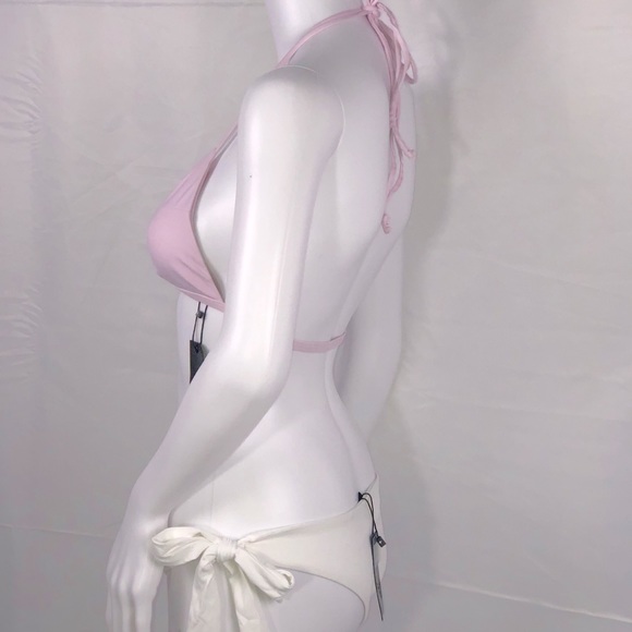 Tavik Lilac Triangle Dbl String Halter Bikini Top - Picture 5 of 14